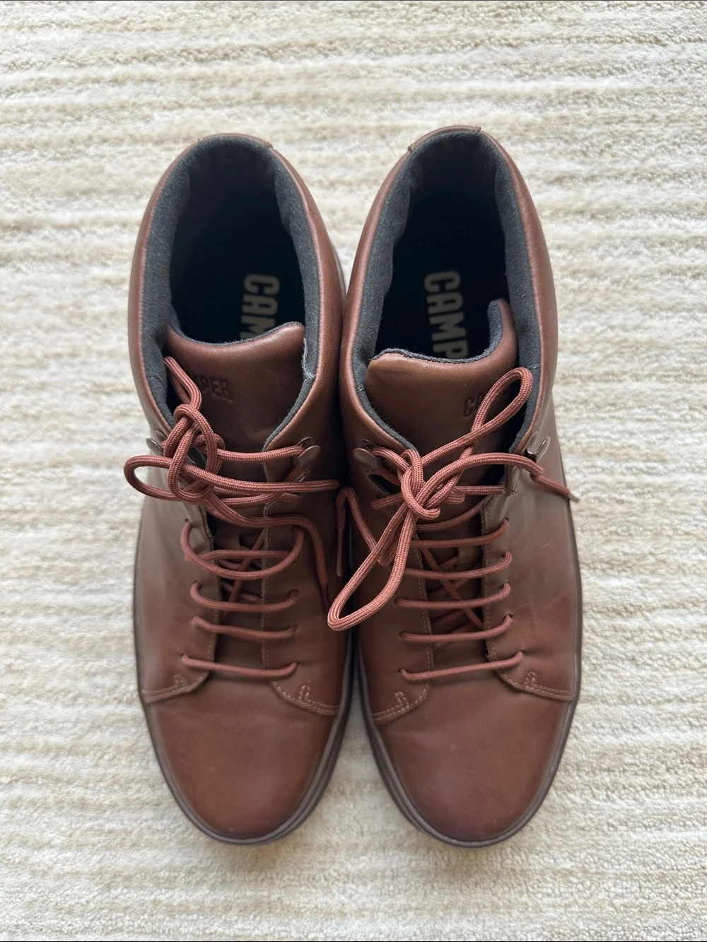 Like New Camper Chasis Sport Brown Leather Ankle Boot Chukka Style Sneaker Sz 11